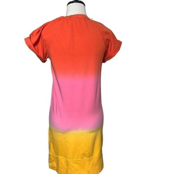 Diane Von Furstenberg Tye Dye Short Sleeve Knit Mini Dress Cover Up X Small - Picture 3 of 4